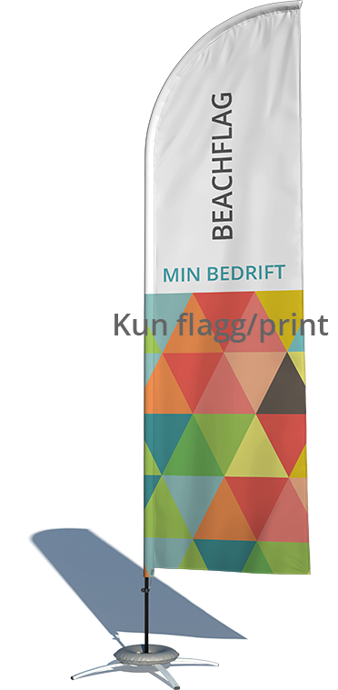 Beachflag (SMALL 290) KUN FLAGG